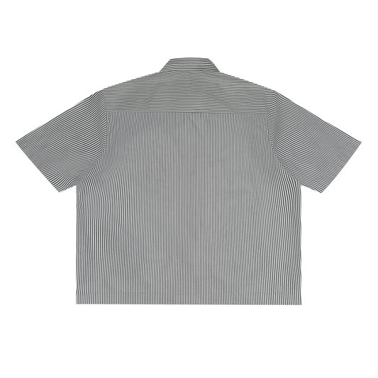 STARDOM Oversized Vertical Stripe Boxy Shirt