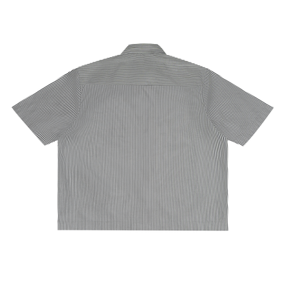 STARDOM Oversized Vertical Stripe Boxy Shirt