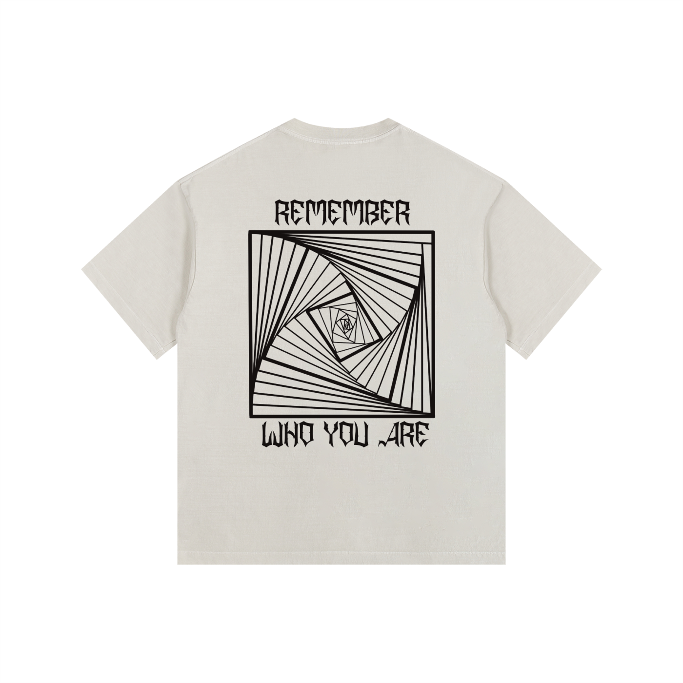 REMBEMBER WHO YOU ARE OVERSIZED T-SHIRT