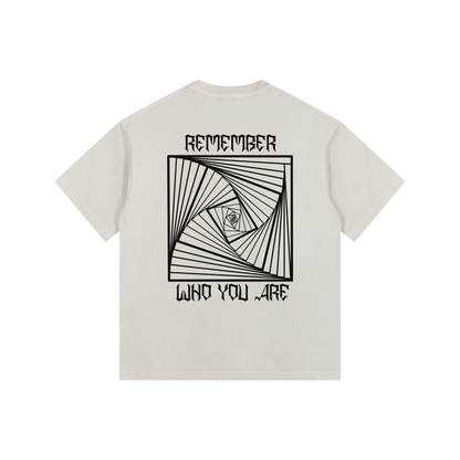REMBEMBER WHO YOU ARE OVERSIZED T-SHIRT