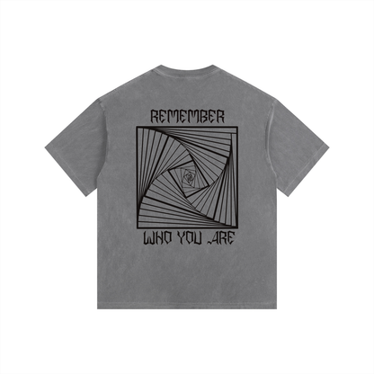REMBEMBER WHO YOU ARE OVERSIZED T-SHIRT